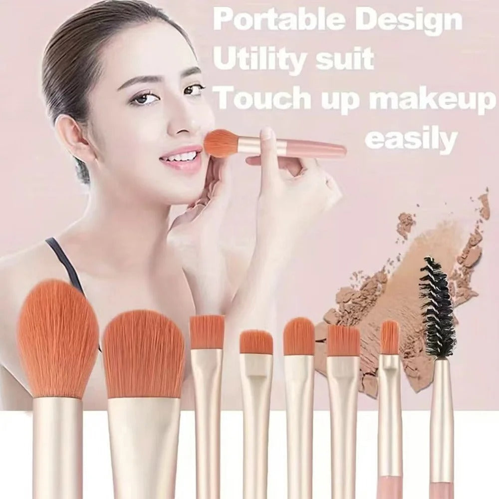 8 Pcs Makeup Brush Set