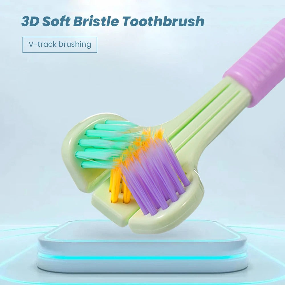 3 Sided Toothbrush (Pack of 2)