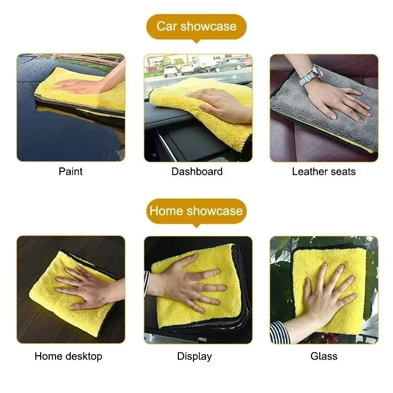 Car Microfiber Cleaning Towel (Pack of 3)