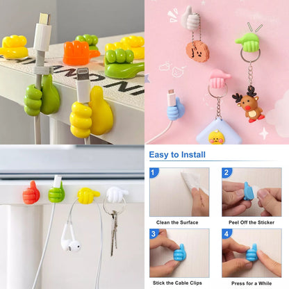 Pack of 10 Self-Adhesive Thumb Hook