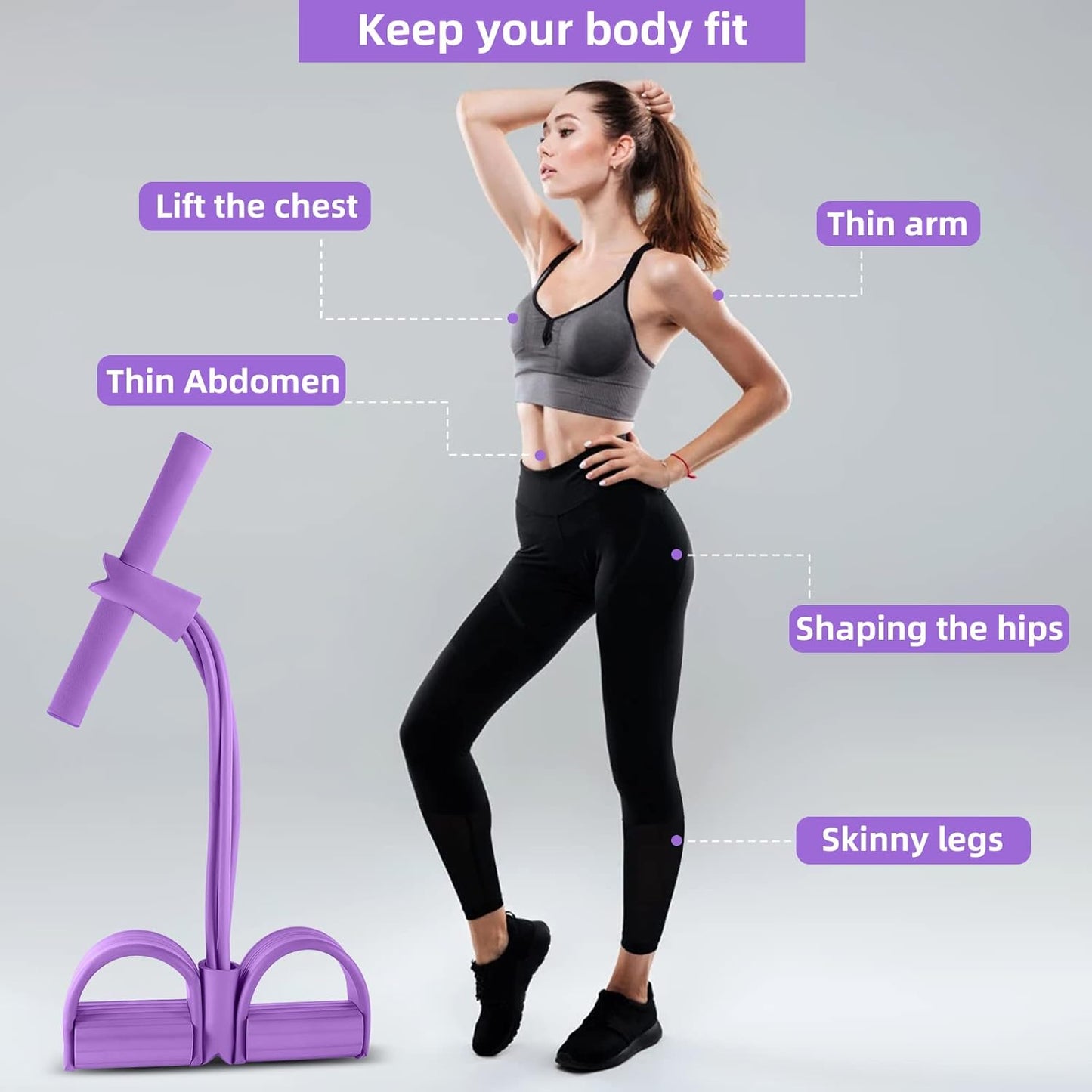 Portable Resistance Band Sit-Up Trainer – Full Body Workout