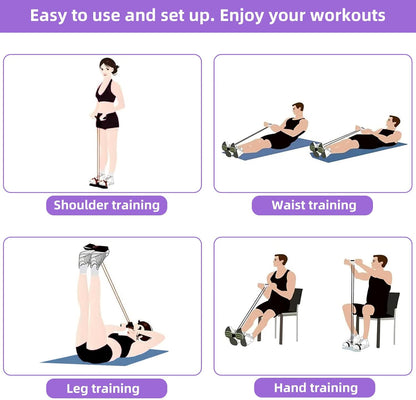 Portable Resistance Band Sit-Up Trainer – Full Body Workout