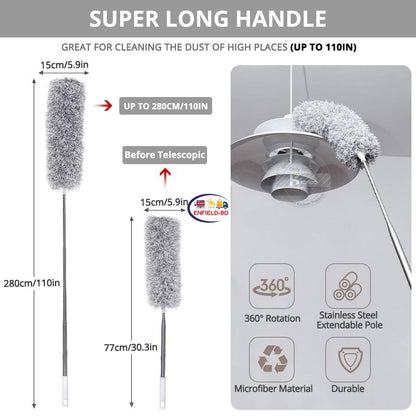 Foldable Cleaning Grey Duster