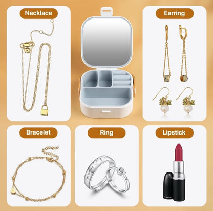 Foldable Travel jewellery Bag