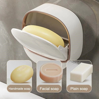 Luxury Soap Holder with Drain Tray (Pack of 2)