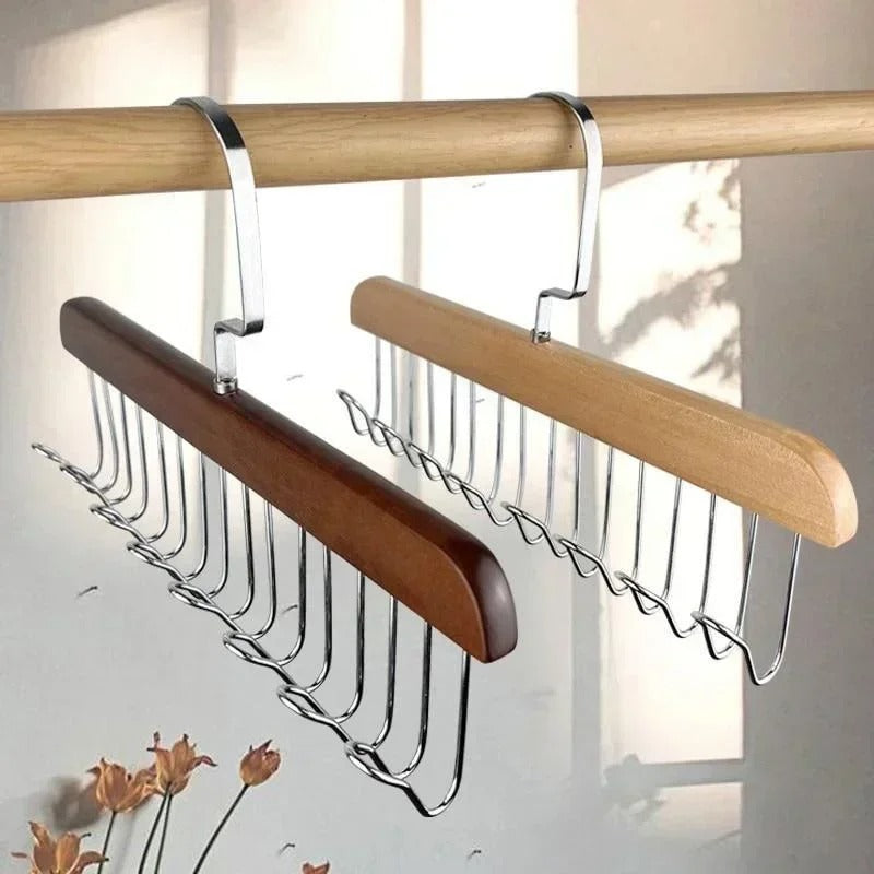 Multifunctional Wooden Hanger