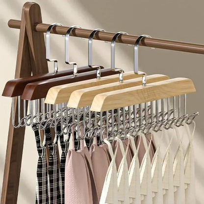 Multifunctional Wooden Hanger