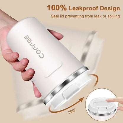 Stainless Steel Coffee Mug with Temperature Display