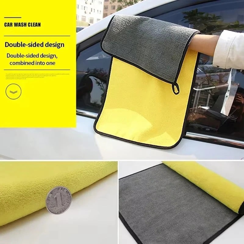 Car Microfiber Cleaning Towel (Pack of 3)
